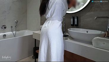 XXX Adult Scene in HD – Cheating Wife Gets Destroyed in Shower by Lover While Husband is Working