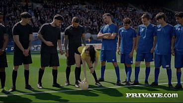 Free HD XXX Porn Clip – Emily Pink inaugurates the World Cup with a gangang